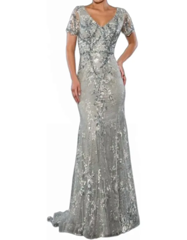 Long Formal Beaded Dress