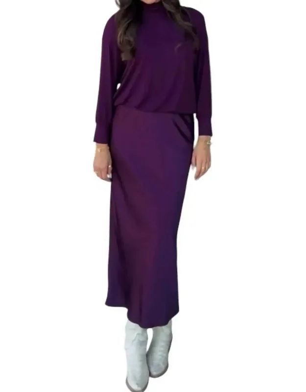 Padma Mixed Fabric Dress