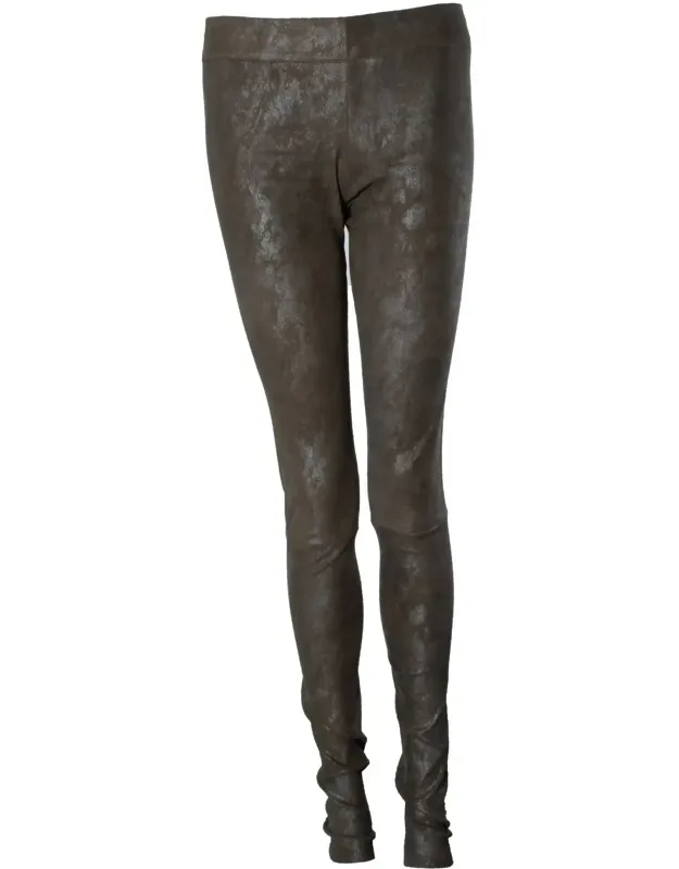 Suede Coated Leggings