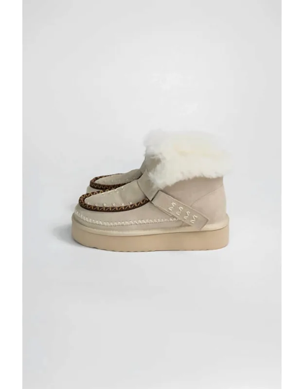 Alpine Suede And Sheepskin Boots