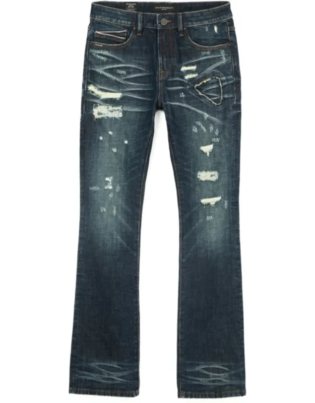 Lenny Bootcut 603 Jeans - Vintage Wash, Rips And Destruction