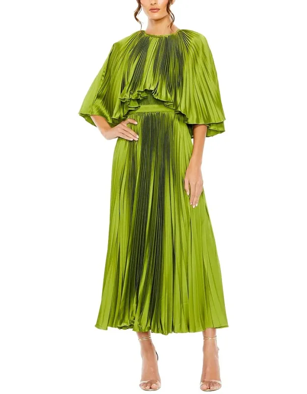 Pleated Caplet T-length Gown