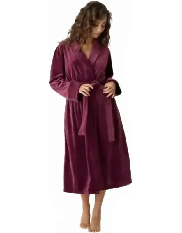 Velvety Velour Robe