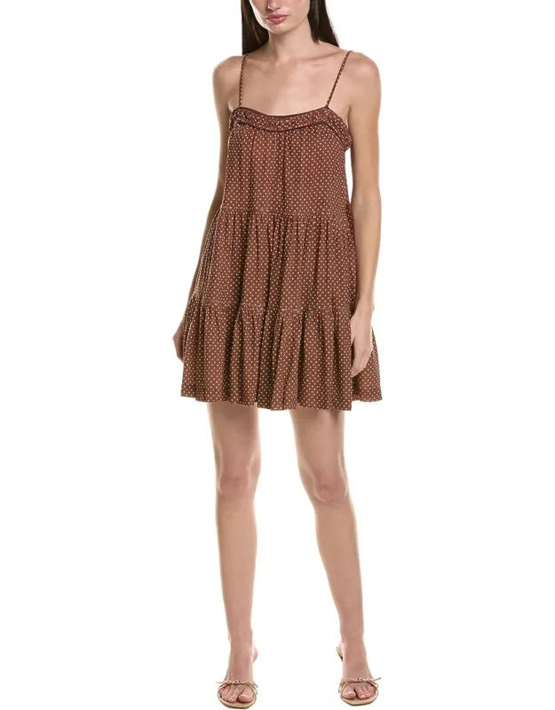 Linen-blend Tank Mini Dress