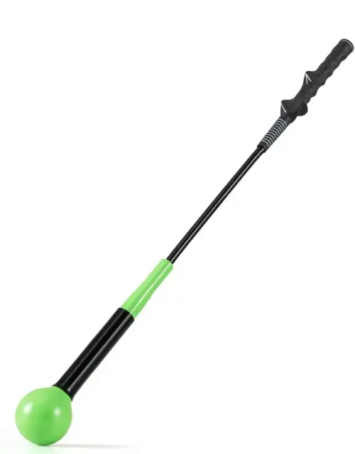 Golf Swing Trainer Aid With Weighted Head For Grip Rhythm Balance