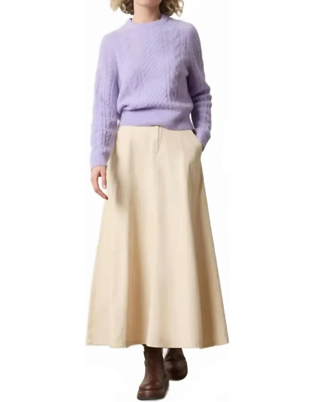 Mixed Stitch Pullover Sweater