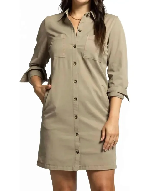 Zula Button Down Dress