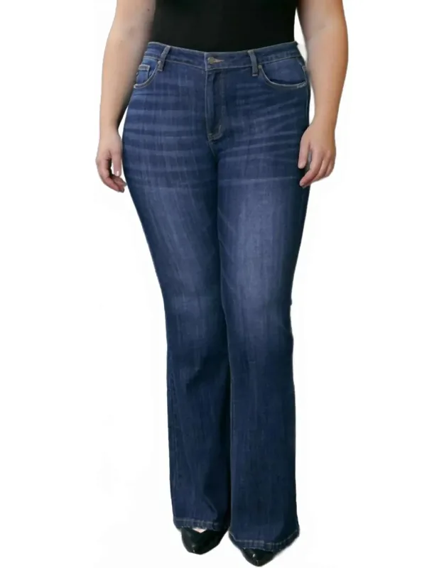 Mid Rise Flare Jeans