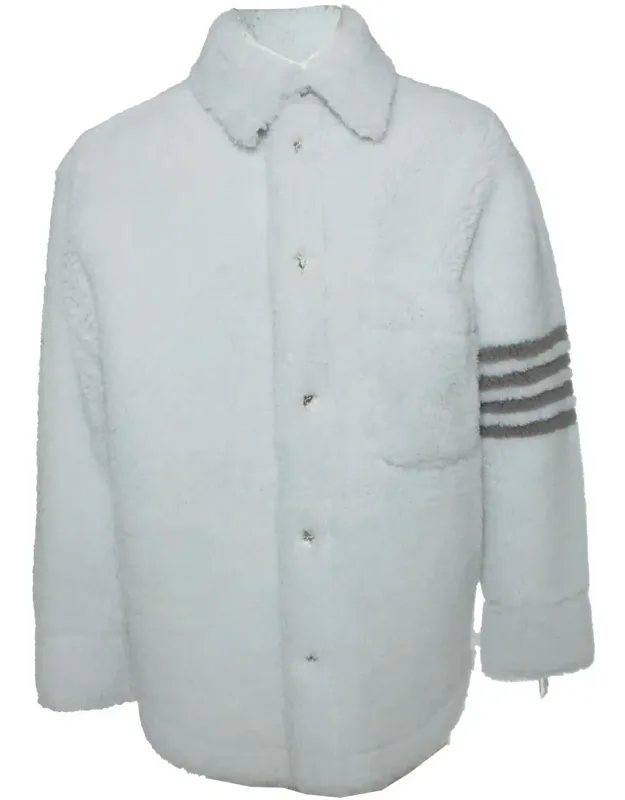 4 Bar Stripe Shearling Jacket