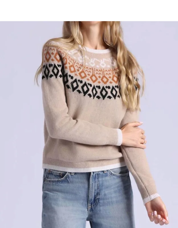 Fair Isle Crew Neck Sweater