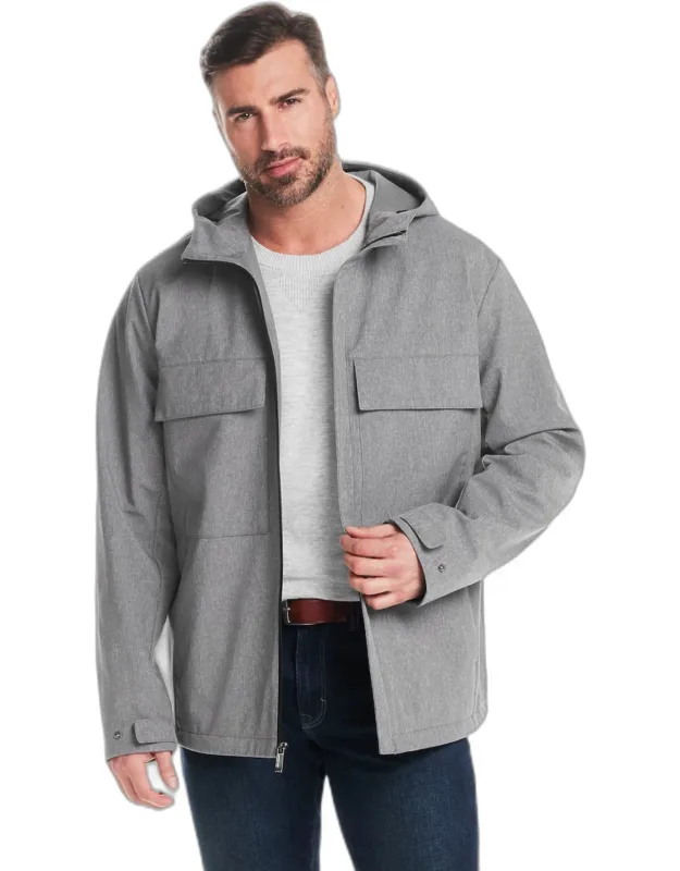 Weatherproof Vintage Tailored Fit Unlined Hooded Soft Shell Shirt Jacket