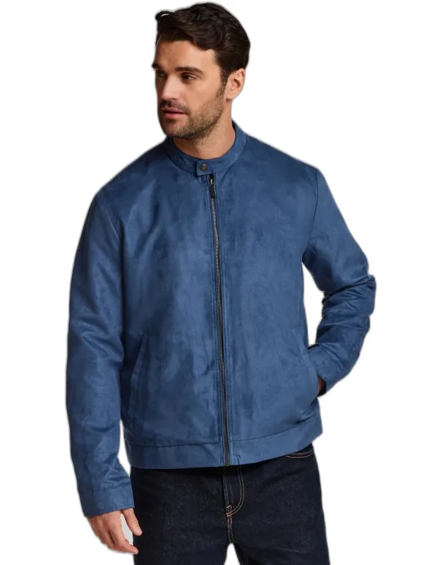 Weatherproof Vintage Tailored Fit Microsuede Moto Jacket
