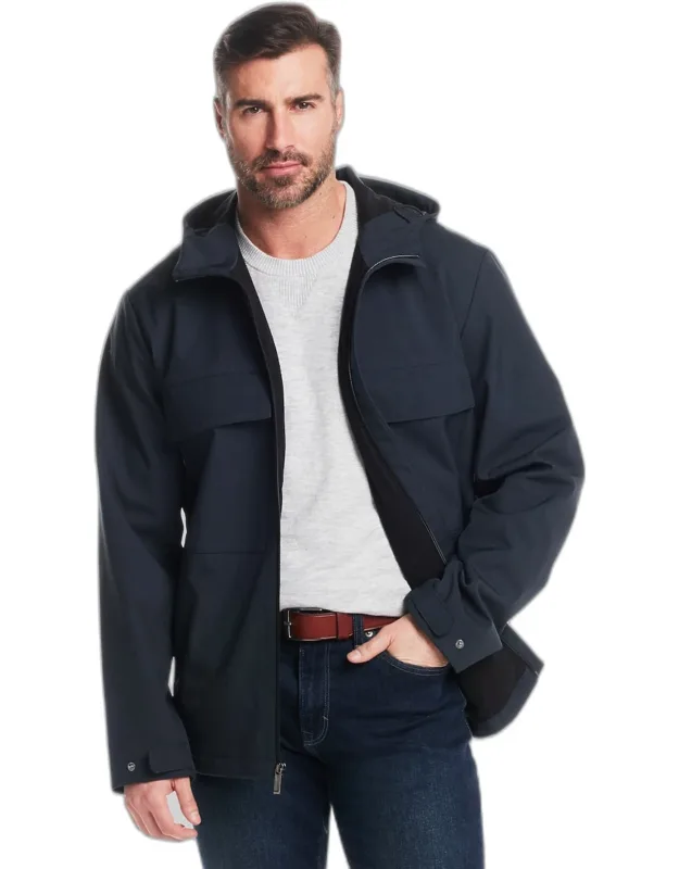 Weatherproof Vintage Tailored Fit Unlined Hooded Soft Shell Shirt Jacket