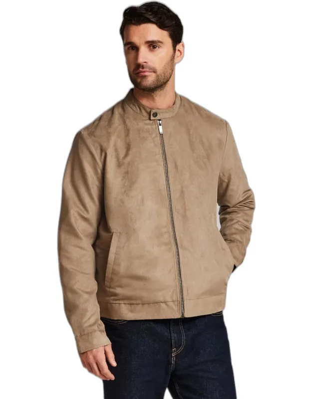 Weatherproof Vintage Tailored Fit Microsuede Moto Jacket