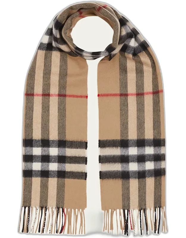 Giant Check Cashmere Scarf
