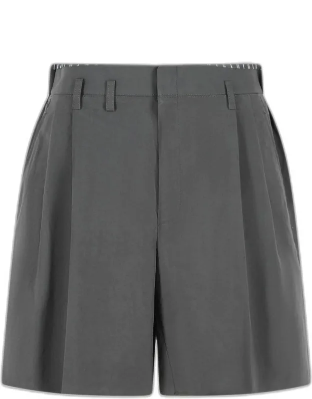 Cotton Blend Bermuda Shorts