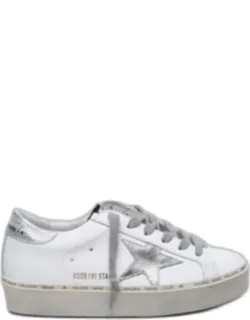 Hi Star Sneakers In Leather With Logo Fabric Label And Rubber Sole