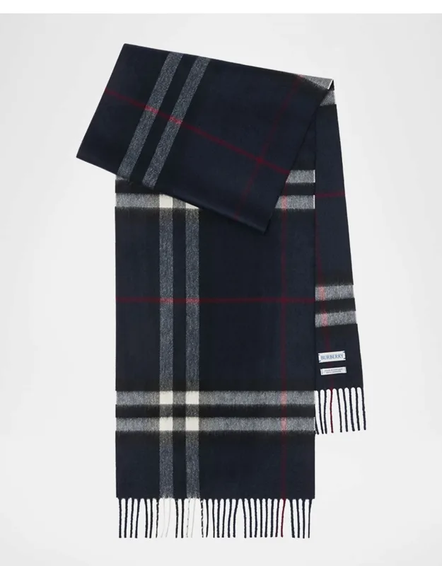 Cashmere Giant Check Scarf