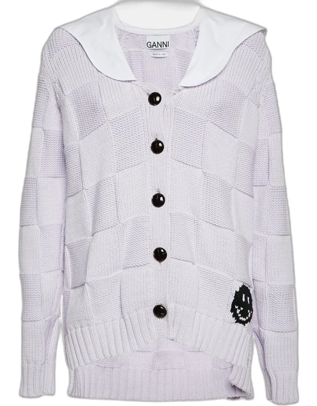 Cotton Blend Knit Cardigan