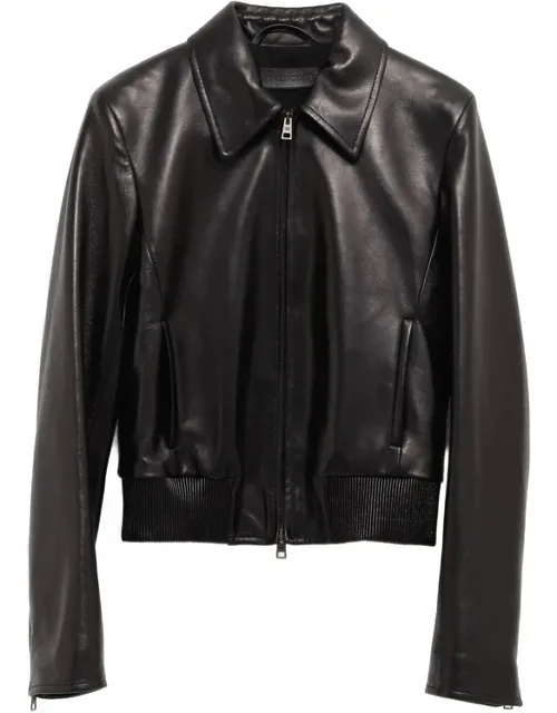 Zip Leather Jacket