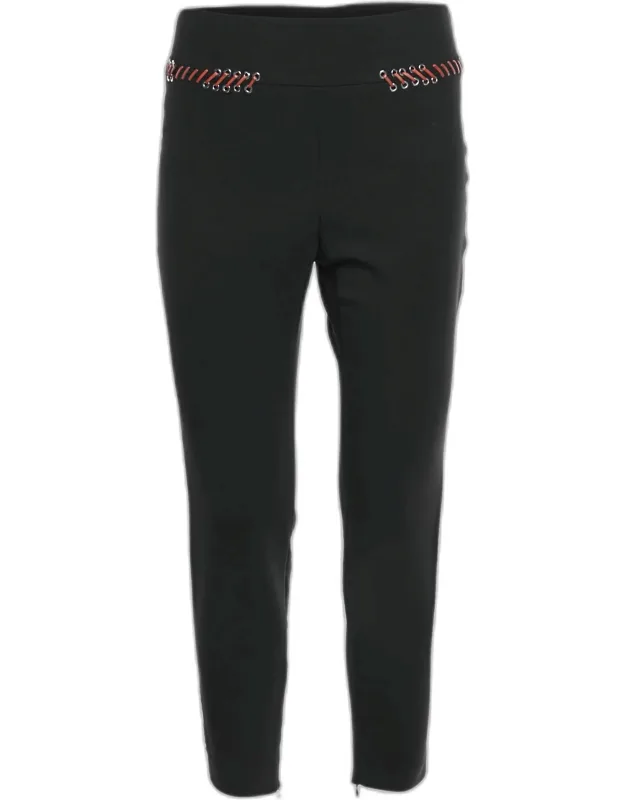 Stretch Crepe Whip Stitch Skinny Pants