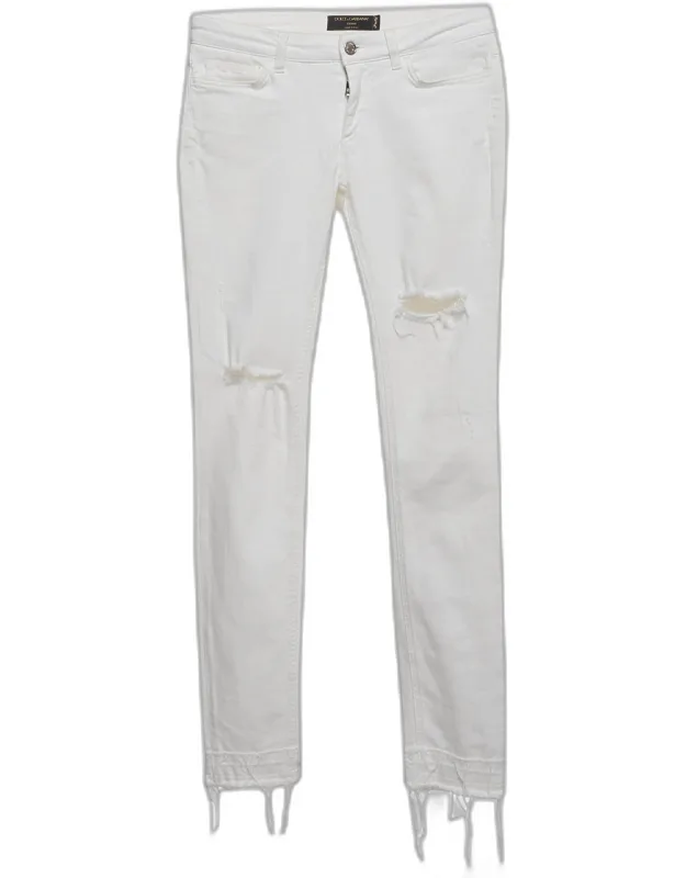 Ripped Denim Skinny Jeans