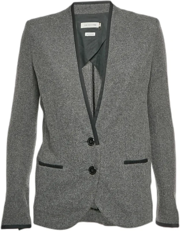 Wool Single Breasted Blazer