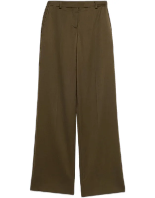 Tailored Wool Wide-leg Trousers