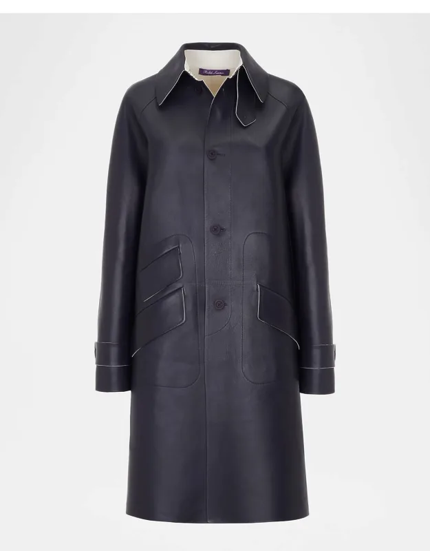 Ottis Leather Trench Coat
