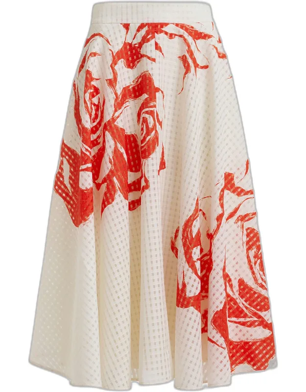 Pleated Midi Skirt