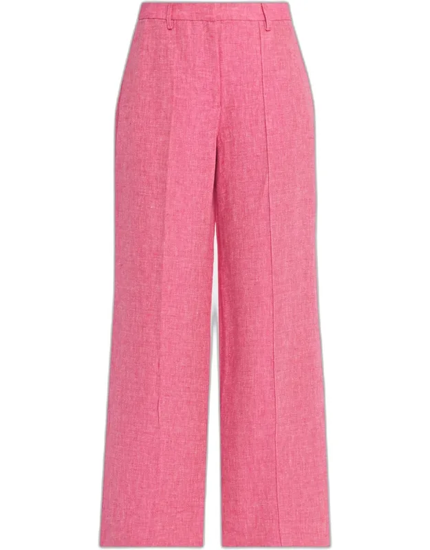 The Kenna Wide-leg Linen Trousers