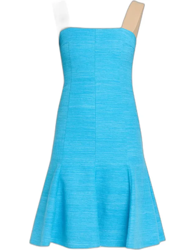 Silk Sleeveless Fit-and-flare Dress
