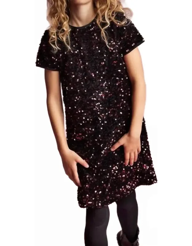 Velour Sequin Dress