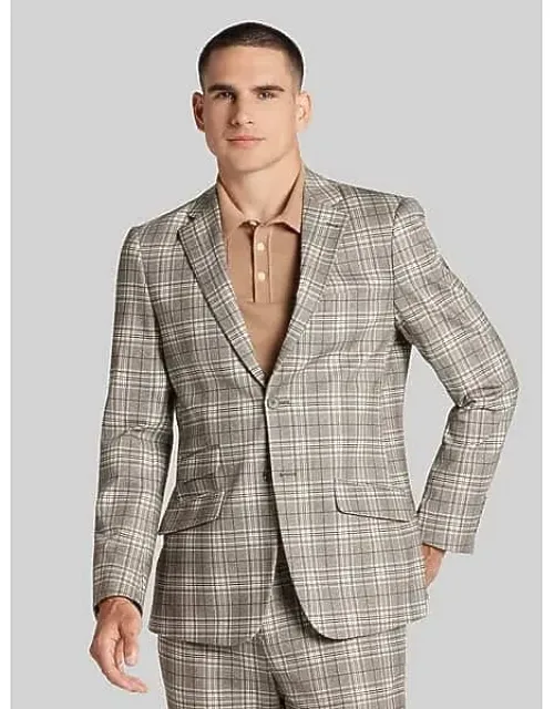 Modern Fit Plaid Suit