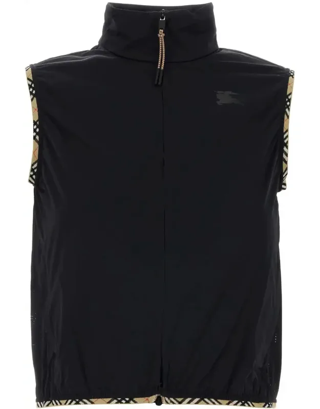 Stretch Nylon Sleeveless Jacket
