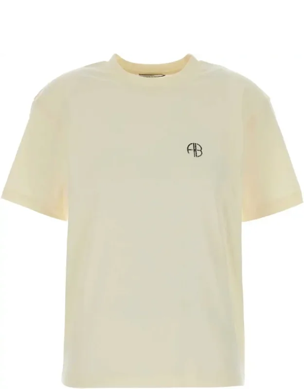 Cream Cotton T-shirt