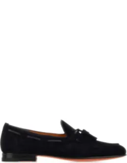 Midnight Blue Suede Loafers