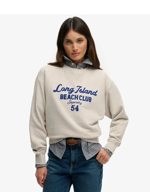 Beach Club Loose Crew Sweatshirt
