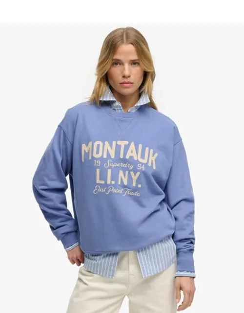 Beach Club Loose Crew Sweatshirt