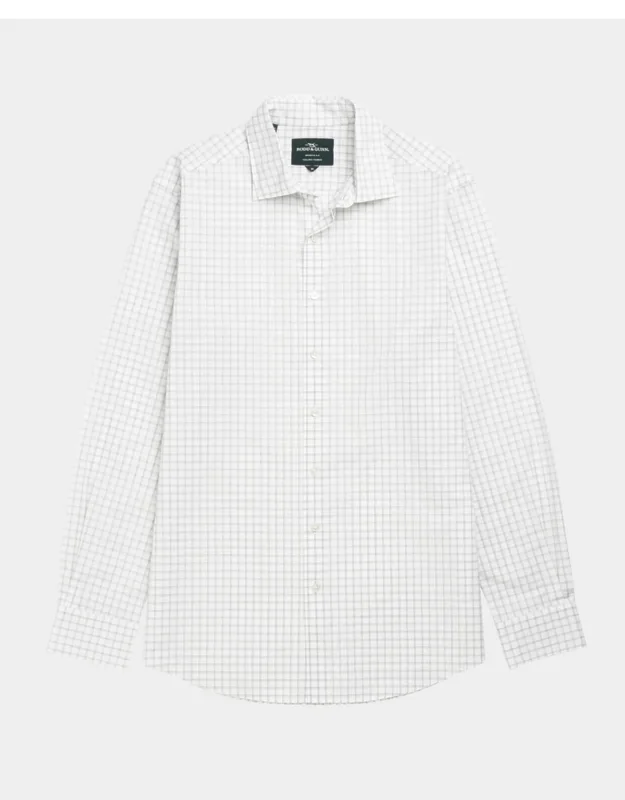 Three Streams Poplin Check Sport Shirt