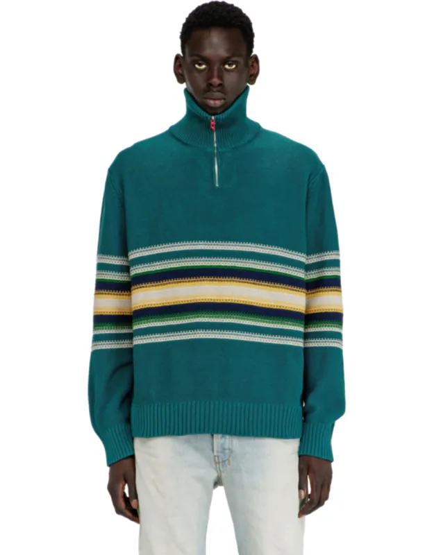 Cotton Jumper With Turtle Neck - Knitwear