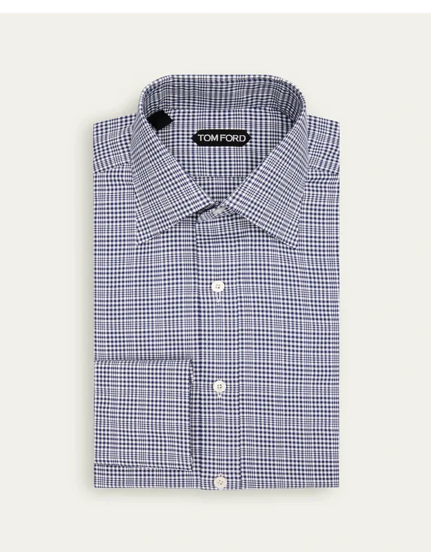 Multi-check Cotton Dress Shirt