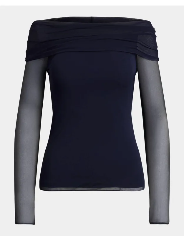 Noreen Jersey Off-the-shoulder Top