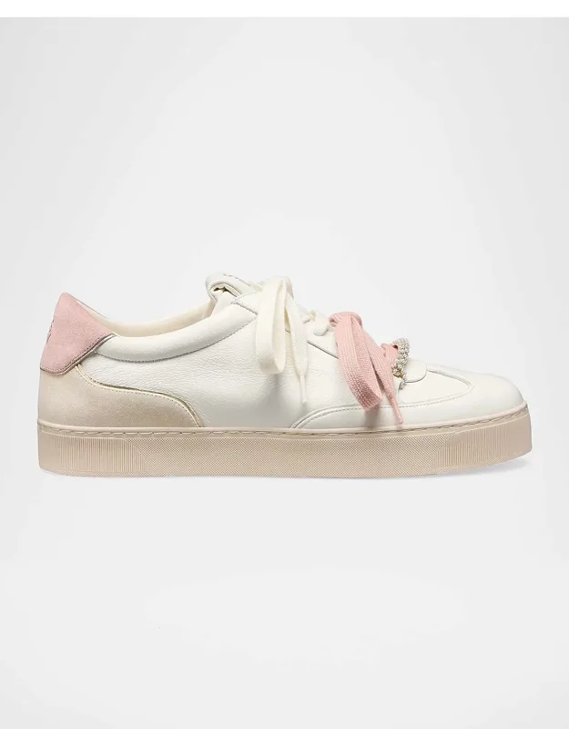Embellished Leather Sneakers