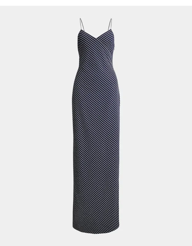 Sequined Trench Evening Dress
