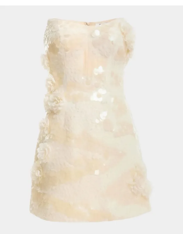 Amity Strapless Sequin Applique Mini Dress