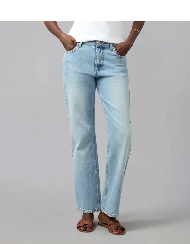 High Rise Straight Jeans