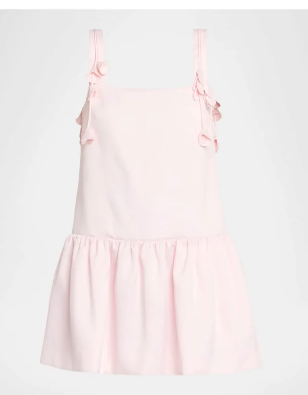 Flower Taffeta Mini Dress