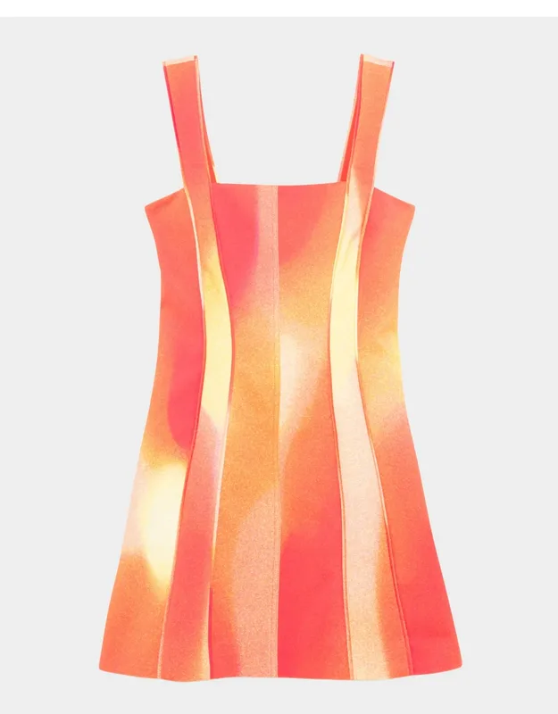 Calyx Square-neck Mini Dress