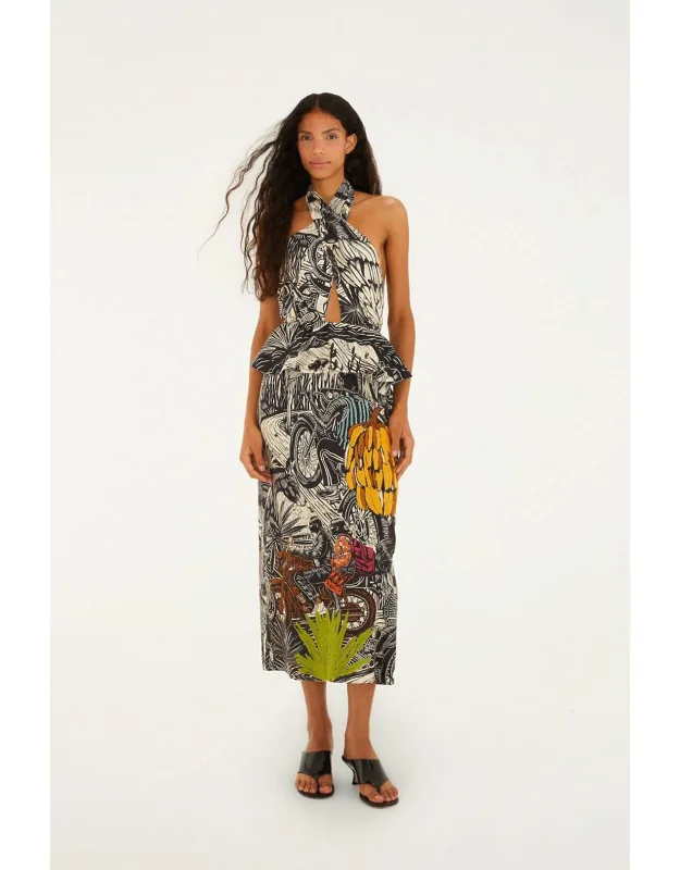 Ruta Embroidered Maxi Dress